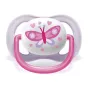 Комплект от 2 броя ортодонтични залъгалки, Ultra Air Happy 0-6m+, Philips AVENT - надпис Love и Пеперуда
