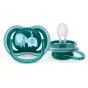 Комплект от 2 броя ортодонтични залъгалки, Ultra Air 18m+, Philips AVENT - декорация Слонове и Надпис