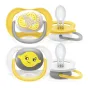 Комплект от 2 броя ортодонтични залъгалки, Ultra Air Happy 6-18m+, Philips AVENT - декорация Лимони