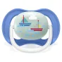 Комплект от 2 броя ортодонтични залъгалки, Ultra Air Happy 6-18m+, Philips AVENT - Надпис и Лодка
