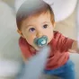 Комплект от 2 броя ортодонтични залъгалки, Ultra Soft 6-18м, Philips AVENT - Пиле и Перо