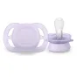 Комплект от 2 броя ортодонтични залъгалки за новородени, Ultra Start 0-2м, Philips AVENT - Оранжево и Лилаво