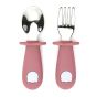Комплект прибори виличка и лъжичка - Тъмно Розов