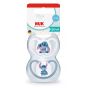 NUK Perfect Match 2бр. залъгалки, силикон 0-6мес. AIR Stitch