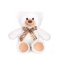 Плюшена играчка Мече с панделка - 25 см (Бяло)