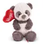 Плюшена играчка Панда с балон сърце „Hugs“ - 27 см