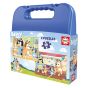 Комплект два пъзелa в куфарче Educa - Bluey (2 x 20 части)