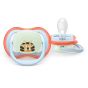 Комплект от 2 броя светещи ортодонтични залъгалки,Ultra Air NightTime 0-6m, Philips AVENT - Ленивец и тигър