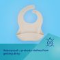 Силиконов лигавник с джоб Canpol babies, 4м+ Beige