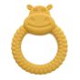 Силиконова бебешка гризалка Хипо - жълта