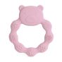 Силиконова бебешка гризалка Мече - светло розова
