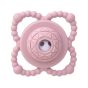 Силиконова бебешка гризалка с дрънкалка Светло Розова - Tedsy