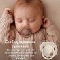 Силиконова динамична залъгалка Prime, Cream 0–6 месеца – LOVI