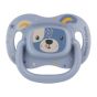 Силиконова симетрична залъгалка Canpol Babies - Cute Animals синя 6-18м