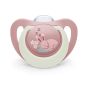 Силиконова залъгалка NUK First Choice Night Заек 0-6м. + кутийка 