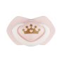 Комплект от 2 бр. симетрични силиконови залъгалки - ROYAL BABY - розов