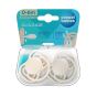 Комплект 2 броя симетрични силиконови залъгалки Dental Air NUDE, Cream 0–6 м – Canpol