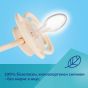 Комплект 2 броя симетрични силиконови залъгалки Dental Air NUDE, Cream 0–6 м – Canpol
