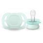 Комплект от 2 броя ортодонтични залъгалки за новородени, Ultra Start 0-2м, Philips AVENT - Синьо и Зелено