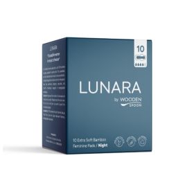 Биоразградими Бамбукови Нощни Превръзки - Lunara (10 броя)
