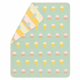 Бебешко памучно одеяло 70x90 см - Gelato Dreams, Green