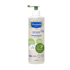 Биосертифициран почистващ гел за коса и тяло 400 мл - Mustela