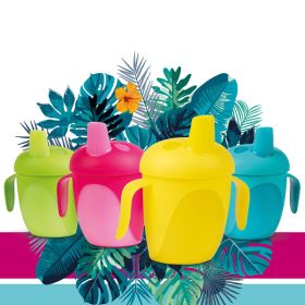 Нетечаща чаша с дръжки Tropical Bird - CANPOL