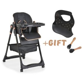 Стол за хранене с подарък Lindo Black