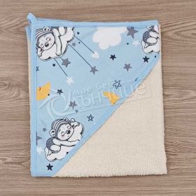 Бебешка хавлия - Sleppy Bear - blue