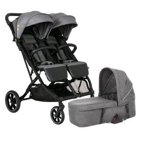Комбинирана количка за породени деца X-Double Cool Grey – X-LANDER