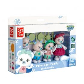 Комплект дървени фигури Семейство полярни мечки – Hape