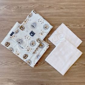 Комплект пелени бархет и тензух Big Cats