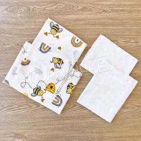 Комплект пелени бархет и тензух Bee Love