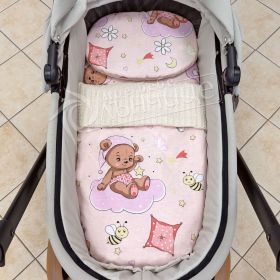 Комплект за количка Sleepy Baby Pink Vintage - Есен/Зима