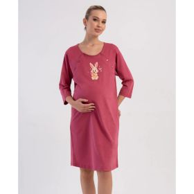 Нощница за бременни и кърмачки с 3/4 ръкав - Vienetta