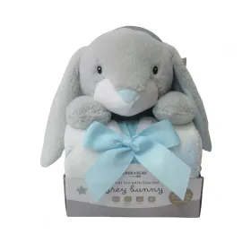 Одеяло с играчка Freeon Free2Play - Зайче Сиво