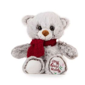 Плюшена играчка Мече с шал - 19 см
