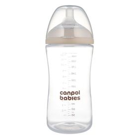 Шише с двузонов биберон Natural Shape 330мл. 6м+ - Canpol babies