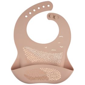 Силиконов лигавник с джоб Canpol babies, 4м+ Beige