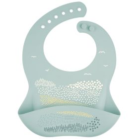 Силиконов лигавник с джоб Canpol babies, 4м+ Green
