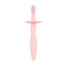 Силоконова четка за зъби - розова