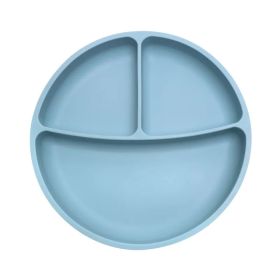 Силиконова чиния с вакуум синя - Tedsy