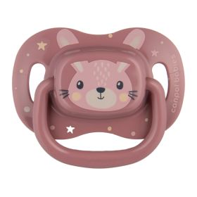 Силиконова симетрична залъгалка Canpol Babies - Cute Animals розова 6-18м