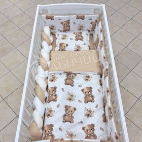 Спален комплект с обиколници - Brown Bear