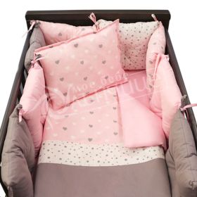 Спален комплект с обиколници - Dream Hearts - 60х120