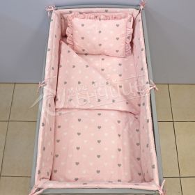 Спален комплект с обиколници Hearts - 50x100