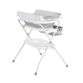 Вана със стойка и повивалник Como - сива