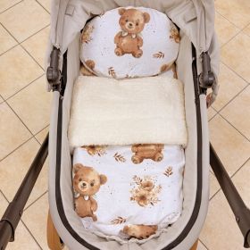 Зимен комплект за количка - Brown Bear