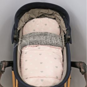 Зимен комплект за количка - Hearts