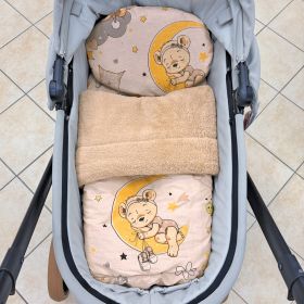 Зимен комплект за количка Sleepy baby - Beige